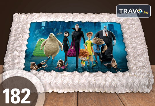Експресна торта от днес за днес! Голяма детска торта 20, 25 или 30 парчета със снимка на любим герой от Сладкарница Джорджо Джани - Снимка 82