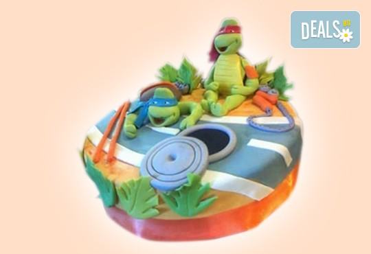 За момчета! Детска 3D торта за момчета с коли и герои от филмчета с ръчно моделирана декорация от Сладкарница Джорджо Джани - Снимка 68