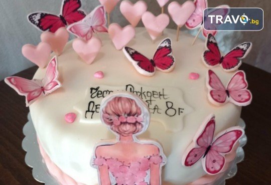 Торта с цветя! Празнична 3D торта с пъстри цветя, дизайн на Сладкарница Джорджо Джани - Снимка 5