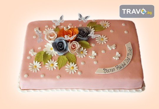Торта с цветя! Празнична 3D торта с пъстри цветя, дизайн на Сладкарница Джорджо Джани - Снимка 22