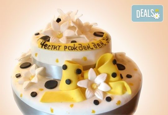 Торта с цветя! Празнична 3D торта с пъстри цветя, дизайн на Сладкарница Джорджо Джани - Снимка 32