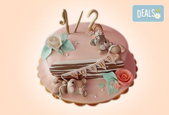 Торта за бебе! Детска фигурална торта 1/2 за бебоци на шест месеца от Сладкарница Джорджо Джани - Снимка 8