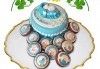 Сладък пакет за бебешка погача! Декорирани меденки и 12, 16, 20 или 25 парчета торта от Сладкарница Джорджо Джани - thumb 6
