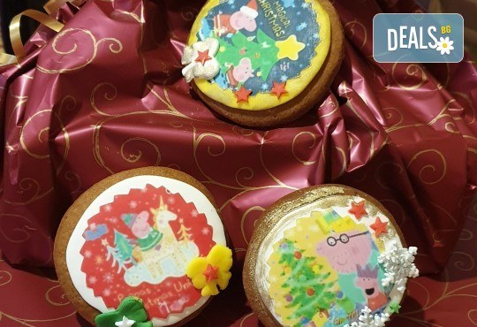 Големи коледни меденки 7, 8 или 12 бр. с герои от филмчета и коледна декорация, Сладкарница Джорджо Джани - Снимка 6