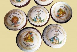 За Вашата сватба! 12 или 24 бр. дизайнерски меденки с принт и надпис, индивидуално опаковани от Сладкарница Джорджо Джани - Снимка