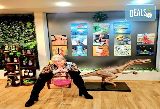 Арт събитие 3 часа рисуване с вино в Първото Екзотично Студио АРТ ВИНО 8 - Снимка 3