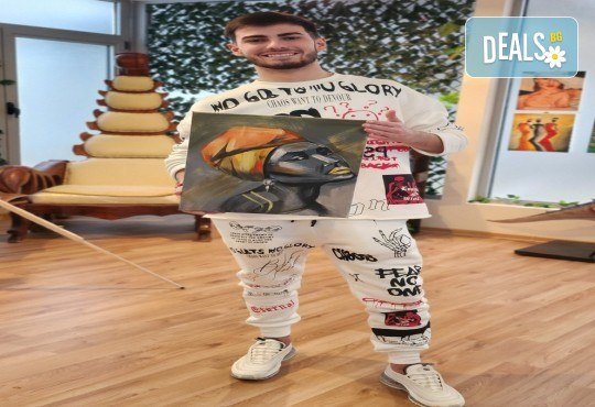 Арт събитие 3 часа рисуване с вино в Първото Екзотично Студио АРТ ВИНО 8 - Снимка 4