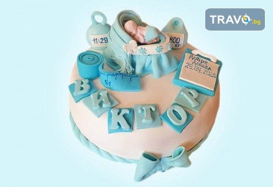 Честито бебе! Торта за изписване от родилния дом, за 1-ви рожден ден или за прощъпулник от Сладкарница Джорджо Джани - Снимка 10