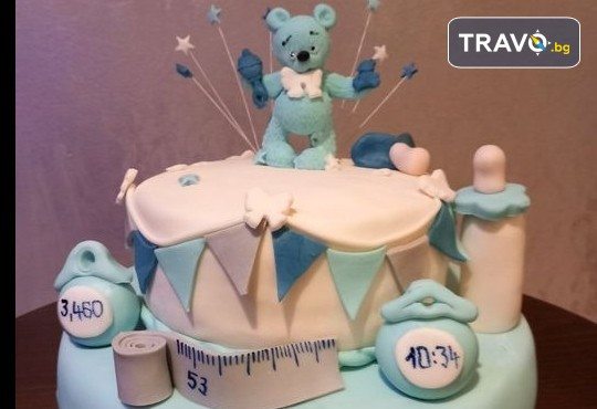 Честито бебе! Торта за изписване от родилния дом, за 1-ви рожден ден или за прощъпулник от Сладкарница Джорджо Джани - Снимка 8