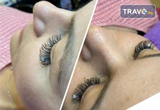 За покоряващ поглед! Поставяне на мигли по метода косъм по косъм в студио Smile Nails в Красно село - Снимка 5