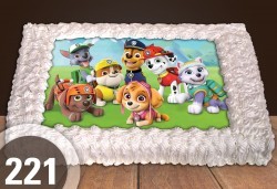 За най-малките! Голяма торта със снимка 20, 25 или 30 парчета за празника на Вашето дете с герой от филмче от Сладкарница Джорджо Джани - Снимка