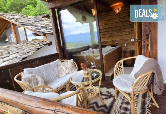 Романтика и релакс във Вила Панорама 3, с.Лещен! 1 Нощувка за двама в самостоятелна вила, оборудвана кухня, джакузи, барбекю, камина, собствен самостоятелен двор и отделен вход, - Снимка 3