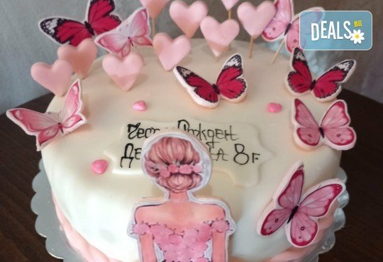 Торта с цветя! Празнична 3D торта с пъстри цветя, дизайн на Сладкарница Джорджо Джани - Снимка 11