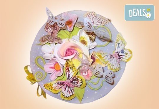 Торта с цветя! Празнична 3D торта с пъстри цветя, дизайн на Сладкарница Джорджо Джани - Снимка 40