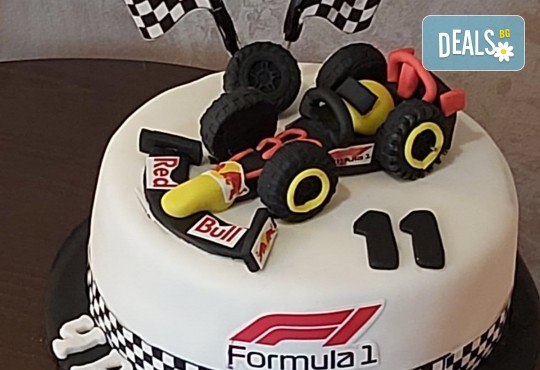 За момчета! Детска 3D торта за момчета с коли и герои от филмчета с ръчно моделирана декорация от Сладкарница Джорджо Джани - Снимка 4