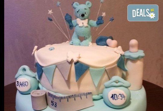 Честито бебе! Торта за изписване от родилния дом, за 1-ви рожден ден или за прощъпулник от Сладкарница Джорджо Джани - Снимка 8
