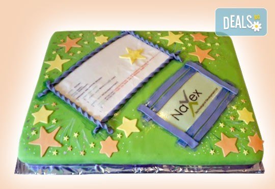 С Вашия бранд! Фирмена торта с лого и индивидуален дизайн от Сладкарница Джорджо Джани - Снимка 39