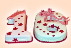 С цифри! Изкушаващо вкусна бутикова АРТ торта с цифри и размер по избор от Сладкарница Джорджо Джани - Снимка