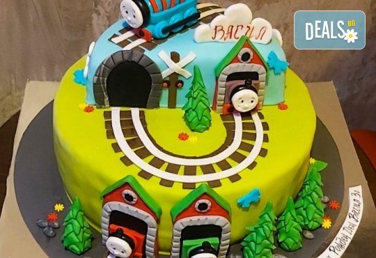 Смърфове, Миньони & Brawl stars! Голяма детска 3D торта 37 ПАРЧЕТА с фигурална ръчно изработена декорация от Сладкарница Джорджо Джани - Снимка 1