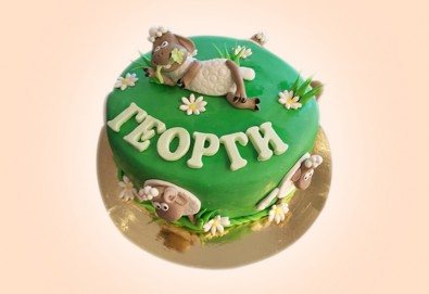 За домашен любимец: торта за Рожден ден на Вашия домашен приятел: куче, котка, рибка или др. с тематична декорация от Сладкарница Джорджо Джани - Снимка