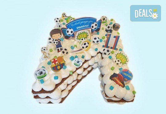 Винтидж торта за рожден ден и юбилей с 3D цифри и размер по избор от Сладкарница Джорджо Джани - Снимка 4