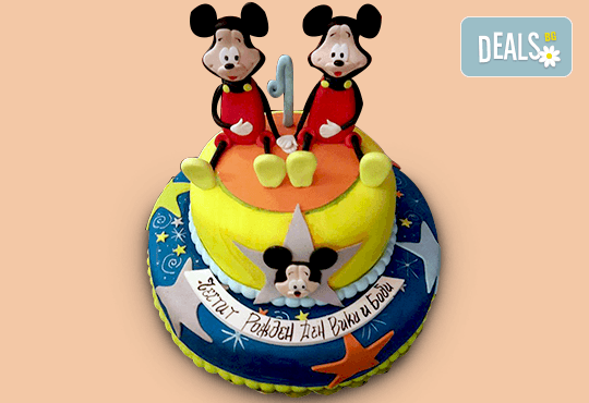 MAX цветове! Детски торти MAX цветове с 2, 3 или 4 фигурки, фотодекорация и апликация по дизайн на Сладкарница Джорджо Джани - Снимка 33