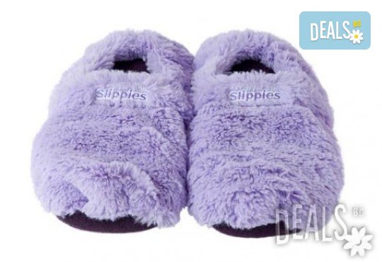 Нагряващи се и охлаждащи се Плюшени Пантофи - Лилави (36-40) от Warmies - Снимка 1