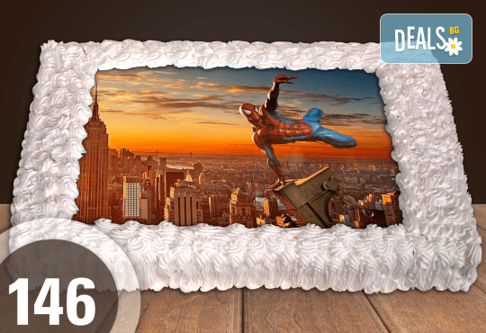 Експресна торта за 2 часа! Голяма детска торта 20, 25 или 30 парчета със снимка на любим герой от Сладкарница Джорджо Джани - Снимка 56