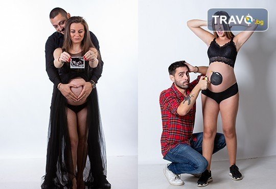 60-минутна фотосесия за бременни в студио с включени аксесоари, дрехи и ефекти + обработка на всички заснети кадри от Chapkanov photography - Снимка 6