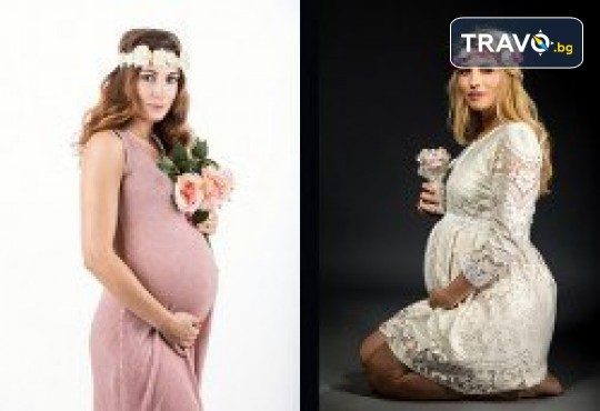 60-минутна фотосесия за бременни в студио с включени аксесоари, дрехи и ефекти + обработка на всички заснети кадри от Chapkanov photography - Снимка 3
