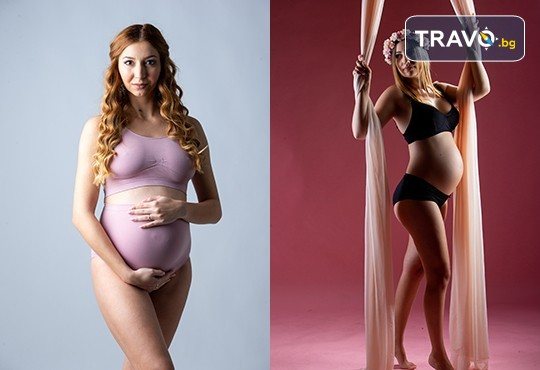 60-минутна фотосесия за бременни в студио с включени аксесоари, дрехи и ефекти + обработка на всички заснети кадри от Chapkanov photography - Снимка 7