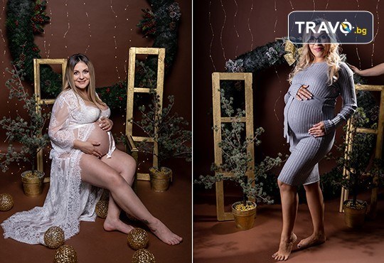 60-минутна фотосесия за бременни в студио с включени аксесоари, дрехи и ефекти + обработка на всички заснети кадри от Chapkanov photography - Снимка 9
