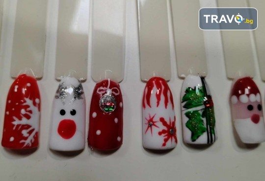 За Коледа и Нова година! Дълготраен маникюр с гел лак CANNI, 2 декорации и сваляне в WAVE STUDIO - НДК - Снимка 4