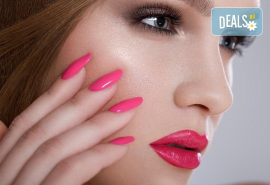 Приказен маникюр с декорации! Дълготраен маникюр с гел лак BlueSky или Shellac + две рисувани декорации в The Castle of beauty - Снимка 11