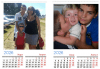 Супер подарък за 2026 година! Голям стенен „4-листов календар” с 4 снимки на клиента и печат от Офис 2 - thumb1 1