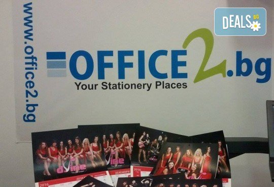 За 2026 г. с Ваша снимка! 1 или 3 броя стенен работен календар за 2026 година с Ваша снимка от Офис 2 - Снимка 2