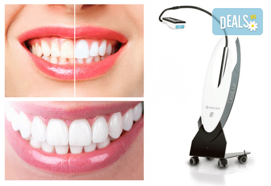 Сияйна усмивка: Избелване на зъби с DeaLux лампа + Pola Office система от Дентална клиника Фрисон - Снимка 1