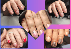 Стилен маникюр с каучукова база и декорации без лимит от Клермонт - Снимка