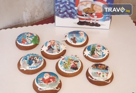 За Коледа и Нова година! Големи коледни меденки 7, 8 или 12 бр. с герои от филмчета и коледна декорация, Сладкарница Джорджо Джани - Снимка 4