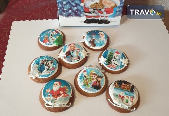 За Коледа и Нова година! Големи коледни меденки 7, 8 или 12 бр. с герои от филмчета и коледна декорация, Сладкарница Джорджо Джани - Снимка 3