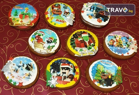 За Коледа и Нова година! Големи коледни меденки 7, 8 или 12 бр. с герои от филмчета и коледна декорация, Сладкарница Джорджо Джани - Снимка 2