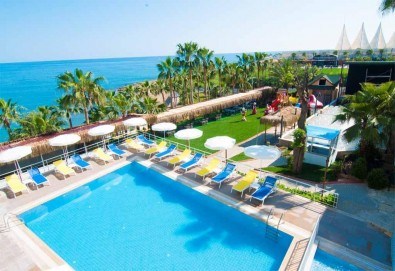 ALL INCLUSIVE ваканция на море в EOS BEACH RESORT 4*, Алания, Анталия! 10 дни/ 7 нощувки, транспорт и безплатно настаняване на дете до 11.99 г. от Belprego Travel - Снимка