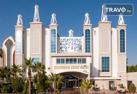 Ранни записвания за Ultra All Inclusive лято 2026! 7 ношувки в Concordia Celes Hotel 5*,Алания на база Ultra All Inclusive и транспорт от BelpregoTravel - Снимка 1