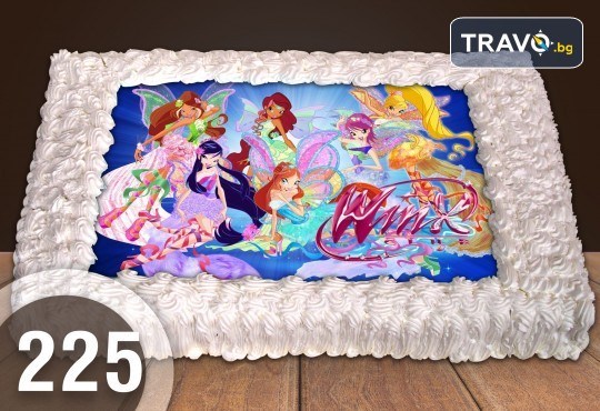 Експресна торта за 2 часа! Голяма детска торта 20, 25 или 30 парчета със снимка на любим герой от Сладкарница Джорджо Джани - Снимка 11