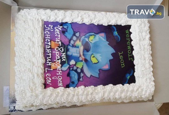 Експресна торта за 2 часа! Голяма детска торта 20, 25 или 30 парчета със снимка на любим герой от Сладкарница Джорджо Джани - Снимка 119