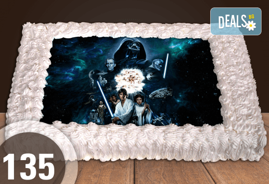 Експресна торта за 2 часа! Голяма детска торта 20, 25 или 30 парчета със снимка на любим герой от Сладкарница Джорджо Джани - Снимка 27