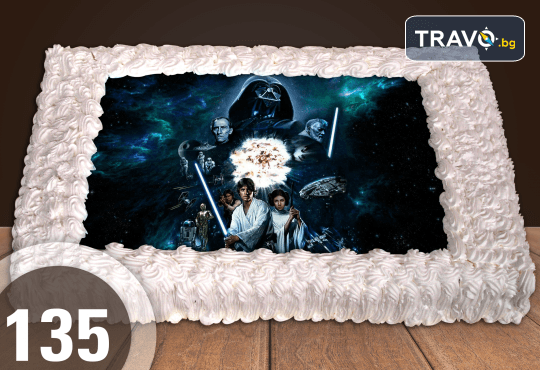 Експресна торта за 2 часа! Голяма детска торта 20, 25 или 30 парчета със снимка на любим герой от Сладкарница Джорджо Джани - Снимка 27