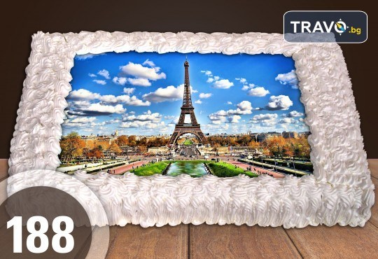 Експресна торта за 2 часа! Голяма детска торта 20, 25 или 30 парчета със снимка на любим герой от Сладкарница Джорджо Джани - Снимка 87