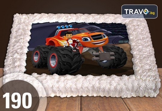 Експресна торта за 2 часа! Голяма детска торта 20, 25 или 30 парчета със снимка на любим герой от Сладкарница Джорджо Джани - Снимка 89
