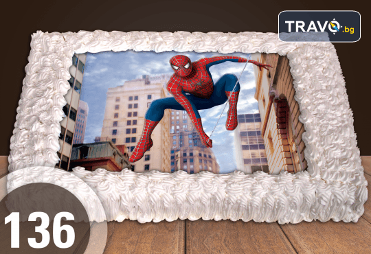 Експресна торта за 2 часа! Голяма детска торта 20, 25 или 30 парчета със снимка на любим герой от Сладкарница Джорджо Джани - Снимка 4